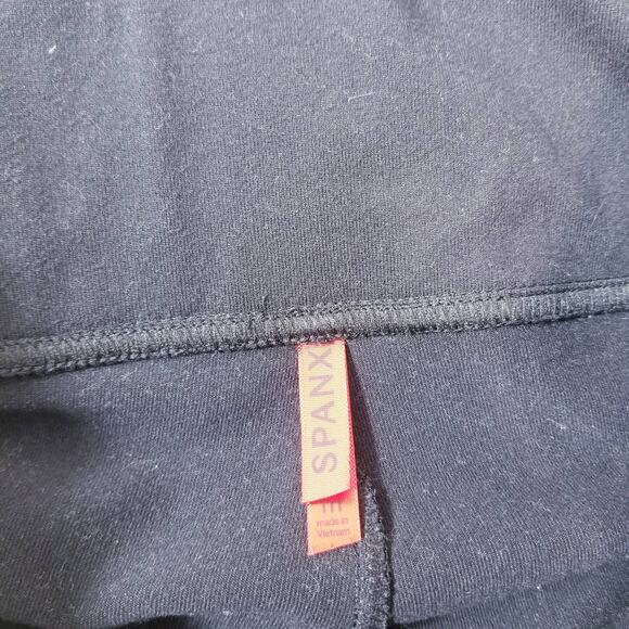 SPANX Black Leggings Slits Yoga Activewear - Picture 10 of 13